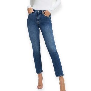 Good American Good Classic Slim Straight Jeans,  Size 4/27 NWT‎
